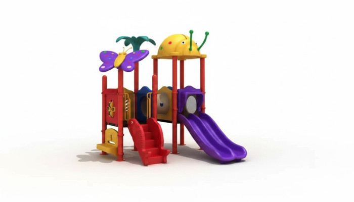 Area giochi per bambini con scivoli Intrattenimento per bambini Giardini Parco giochi