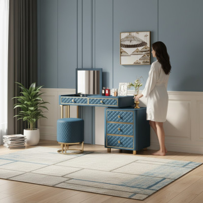 Tavolo da toeletta tavolo cosmetico specchio design console comodino tavoli