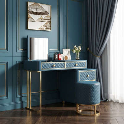 Tavolo da toeletta tavolo cosmetico specchio design console comodino tavoli