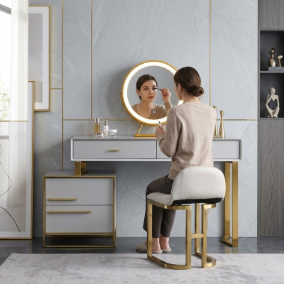 Tavolo moderno Consolle Specchio Toletta Camera da letto Tavolo cosmetico