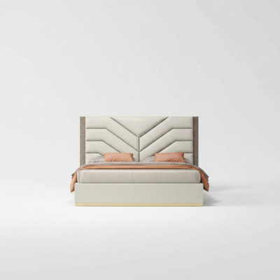 Design del letto di lusso Letti matrimoniali 180x200cm Camera da letto moderna Nuovo