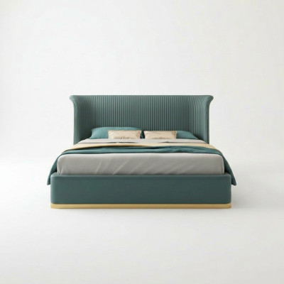 Letto di design Camera da letto Letti Arredamento Albergo Lusso Imbottito Nuovo
