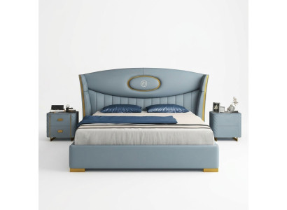 Letto Camera da letto Moderno Struttura letto Nuovo Letto Imbottito Design Mobili di lusso