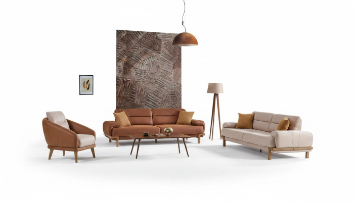 Set di divani 3+3+1 posti in velluto di lusso Sofà Set Moderno a 3 pezzi