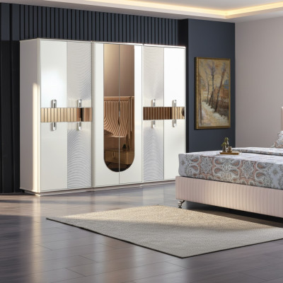 Armadio lussuoso Armadio per vestiti Mobili da camera da letto Armadi in legno