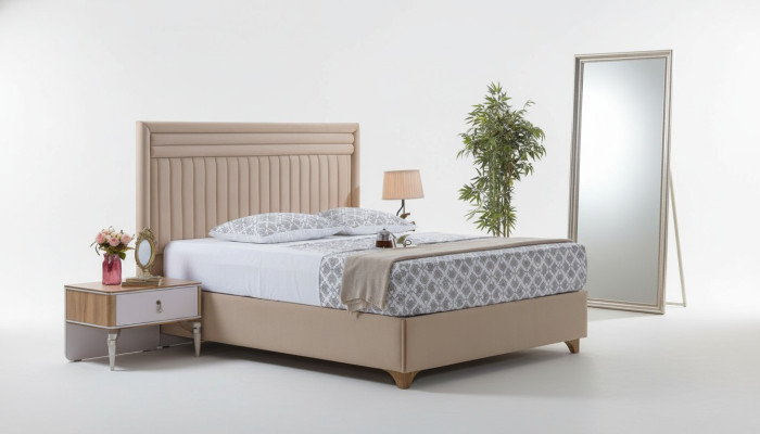Set moderno per camera da letto letto + 2 comodini Design Mobili 3 pezzi. Nuovo UE