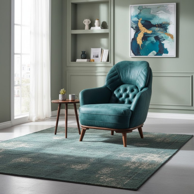 1 poltrona relax moderna Chesterfield stile moderno di lusso nuova poltrona da soggiorno