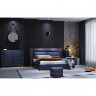 Letto di lusso per camera da letto design imbottito Letti di lusso per hotel in Germania.
