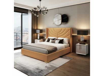 Design letto matrimoniale letto 180x200cm hotel mobili lussuosi camera da letto imbottita