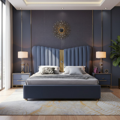 Letto Imbottito Design Di Lusso In Legno Letti Matrimoniali Camera Da Letto Mobili Per Hotel Nuovi