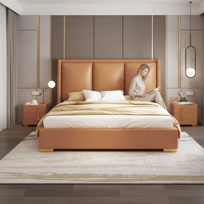 Letto matrimoniale Camera da letto Letto Mobili di lusso Letto matrimoniale Arredamento alberghiero