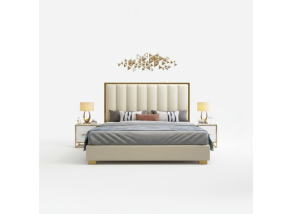 Letto imbottito design di lusso, letti matrimoniali per hotel 180x200cm camera da letto