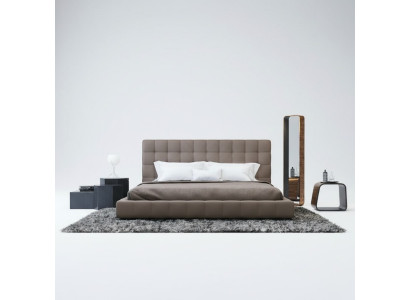 Struttura moderna letto di lusso camera da letto hotel design grigio matrimoniale
