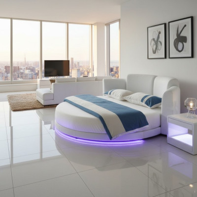 Letto Rotondo Letti Matrimoniali di Lusso Mobili da Camera da Letto Rotonda Struttura dell'Hotel Nuova