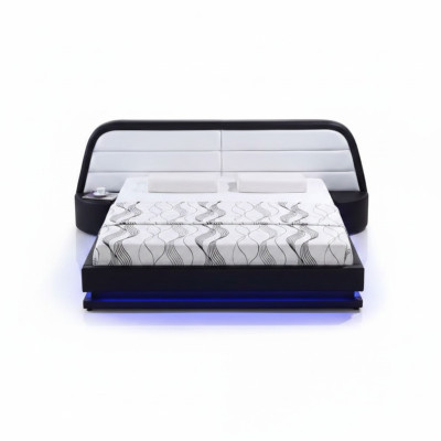 Camera da letto di lusso Letto imbottito di design di lusso matrimoniale moderno