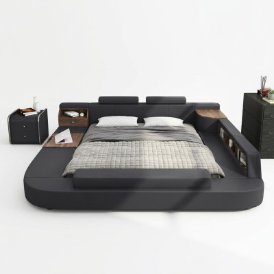 Letti Moderni Hotel Multifunzione Doppia Lusso Design Letto Imbottito