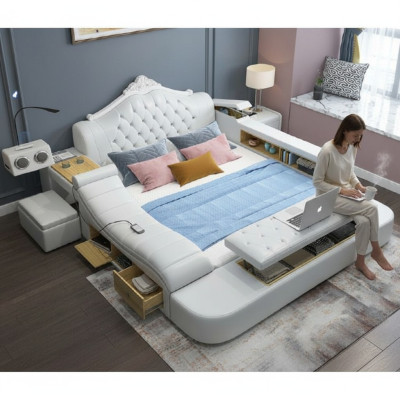 Letto multifunzionale Letti di lusso Camera da letto multifunzionale 180x200