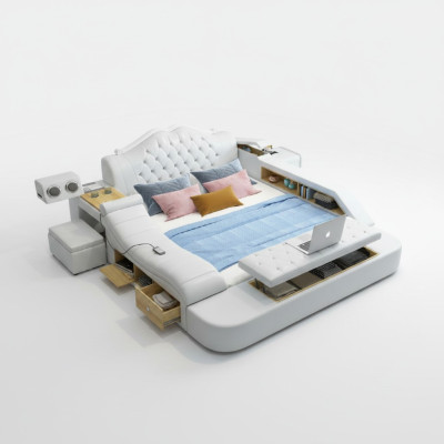 Letto multifunzionale Letti di lusso Camera da letto multifunzionale 180x200