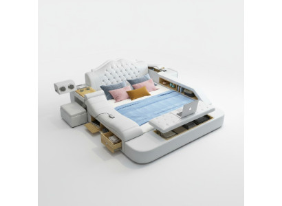Letto multifunzionale Letti di lusso Camera da letto multifunzionale 180x200