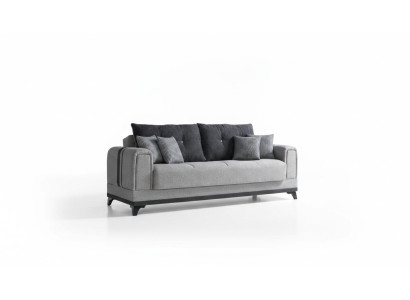 Soggiorno Divano di lusso a 3 posti divani relax moderni grigio relax a 3 posti divani
