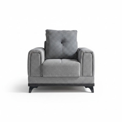 Design Sitzer Luxus Sessel Relax Textil Grau Sessel Lounge Club Moderner Luxus -> Design poltrona di lusso relax in tessuto grigio poltrona lounge club moderno di lusso