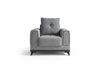 Design Sitzer Luxus Sessel Relax Textil Grau Sessel Lounge Club Moderner Luxus -> Design poltrona di lusso relax in tessuto grigio poltrona lounge club moderno di lusso