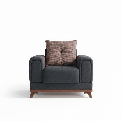 Design Sedia di lusso Relax Tessile con acciaio inossidabile Sedia reclinabile Moderna