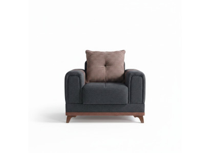 Design Sedia di lusso Relax Tessile con acciaio inossidabile Sedia reclinabile Moderna