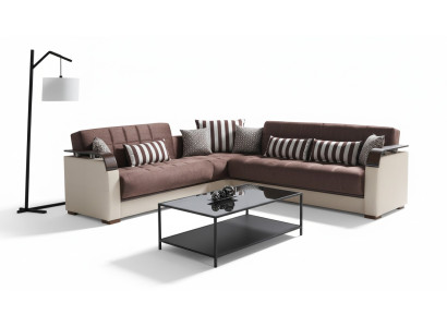Divano ad angolo, soggiorno in beige, divano a L, salotto, divani d'angolo di lusso 315 x 245.