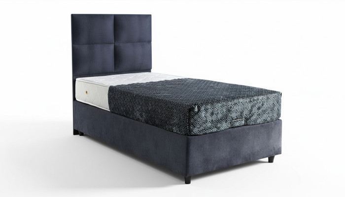 Design letto Letti lusso Tessuto Imbottito Camera da letto Mobili 90x190 Moderno