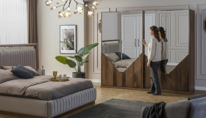 Armadio camera da letto in legno Armadi Mobili Nuovi Armadi Armadio ad angolo