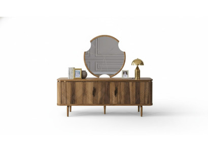 Mobile contenitore Soggiorno Specchio Designer di lusso Moderno Marrone Nuovo