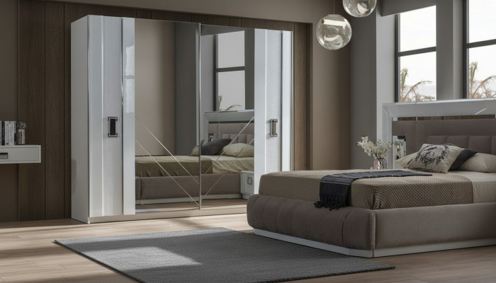 Armadio da camera da letto di design lusso moderno, nuovo mobile