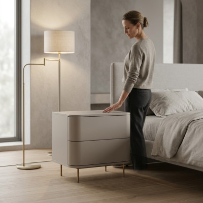 Elegante stile camera da letto comodino armadio comodini tavolino.