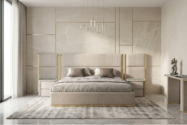 Letti di design di lusso Camera da letto Letto Palazzo Hotel Letto matrimoniale Nuovo