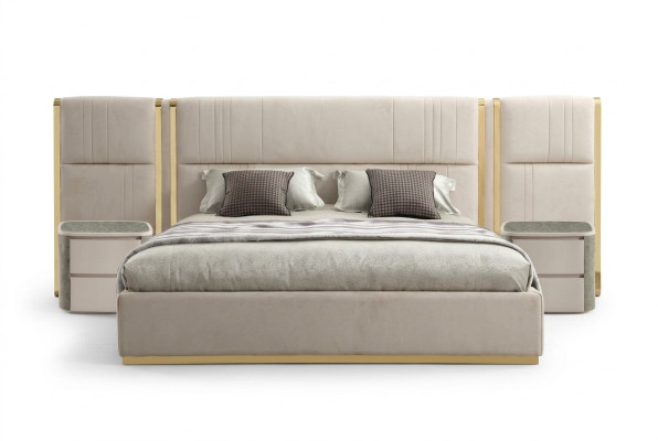 Letti di design di lusso Camera da letto Letto Palazzo Hotel Letto matrimoniale Nuovo