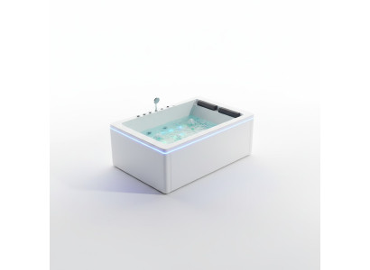 Vasca idromassaggio con angolo idromassaggio, vasca da bagno, vasca, spa per casa, 2 persone, vasca idromassaggio, vasca idromassaggio.