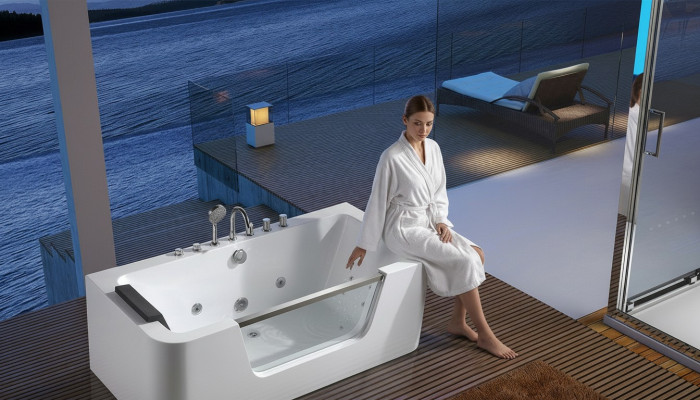 Vasca da bagno di lusso Relax Vasca completa 170x80cm Vasche da bagno Vasca.