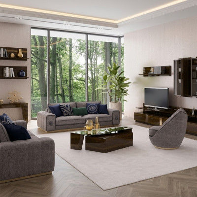 Set di divani per il soggiorno completo 5 pezzi divani divani moderni poltrona con tavolino
