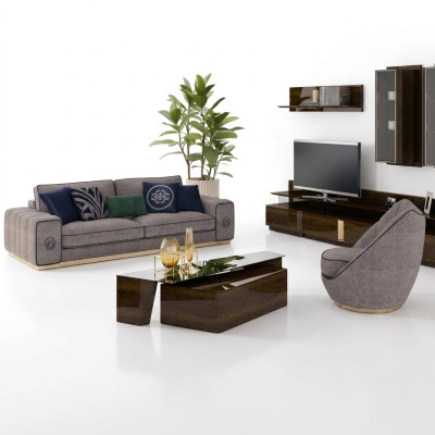 Set di divani per il soggiorno completo 5 pezzi divani divani moderni poltrona con tavolino
