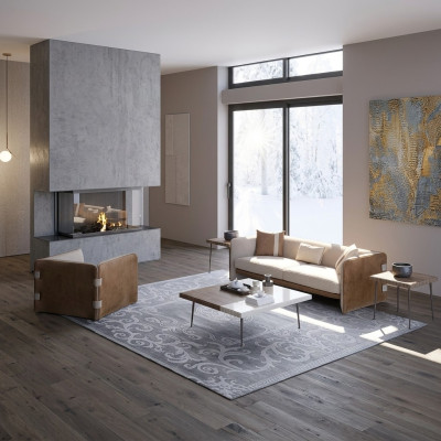 Completo 5 pezzi Mobili Divano a tre posti Sedia di lusso Moderno Tavolino in legno