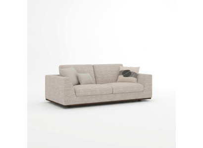 Divano a due posti arredamento soggiorno design tessuto imbottito