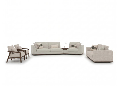 Set di divani 4 pezzi completo di lusso, divani imbottiti di design per il soggiorno.