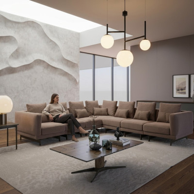 Soggiorno set 3 pezzi arredamento legno tavolino da salotto tavolino da designer
