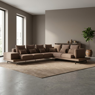 Divano ad angolo Forma L Set di mobili da soggiorno di lusso Designer Nuovo