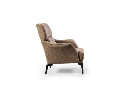 Poltrona moderna beige per il soggiorno, 1 posto, lussuoso mobile imbottito nuovo.