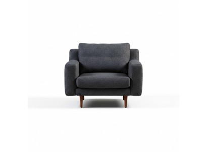 Imbottitura Grigia Poltrona Monoposto Salotto Mobile Sedia Elegante Stile Moderno