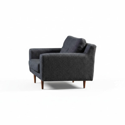 Grigie Poltrone monoposto in tessuto per soggiorno - di design - di lusso - a 1 posto - 2 pezzi