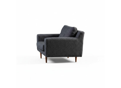 Grigie Poltrone monoposto in tessuto per soggiorno - di design - di lusso - a 1 posto - 2 pezzi