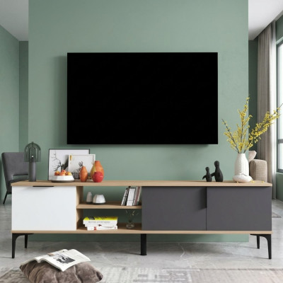 Mobile basso per TV RTV Stand design moderno rettangolare in legno materiale design di lusso
